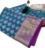 ARNI SILK HALF FINE ZARI SAREE WITH BLOUSE